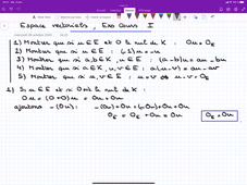 F2 Exercice  Espaces Vectoriels Définition