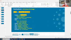 Destinations et procédure initiale de candidature