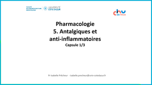 20261012 PHARMACO 5 Antalgiques Anti inflammatoires Capsule 1 sur 3