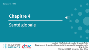 L1 IDE - Domaine C1 - CM2 - Panorama de la santé, inégalités sociales de santé, littératie en santé