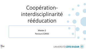 2022.11.25 BAILLY LECLAIRE coopération interdisciplinarité rééducation - Commenté.mp4