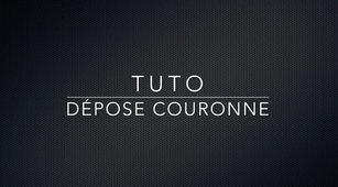 Tuto dépose couronne