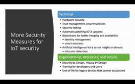 5 - Security and Privacy in IoT: More advanced Security Measures