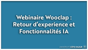 Webinaire sur Wooclap