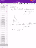 L2 Géométrie 2D — TD 2 Exercice 9