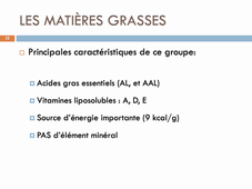 Groupes alimentaires