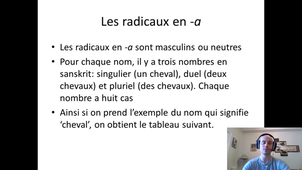 La déclinaison en -a. Instructions de travail