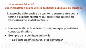 La territorialisation de l'action publique