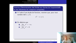 Fondements mathématiques 1 Amphi 3.2 Démonstration des théorèmes de croissances comparées