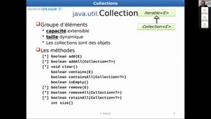 Conception et Programmation Objets - Les Collections