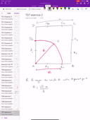 L2 Géométrie 2D — exercice 2 du TD7