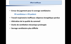 Les principales asynchronies en ventilation mécanique