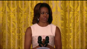 AP Michelle Obama tackles junk food ads in schools