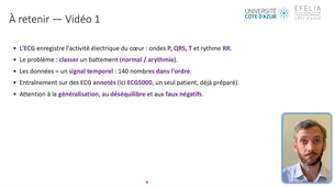 CTIA-L3SV Ch3 Vidéo 1 - Le problème biologique : détecter une arythmie dans un ECG