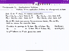 Matrice d'une application linéaire et changement de bases