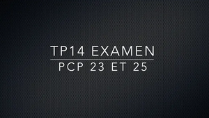 TP14 PCP 23 et 25