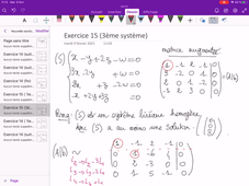 Correction exercice 15 ( 3 ième système)