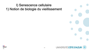 GILSON - Biologie cellulaire - Partie I - Senescence - 1/4