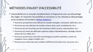 R2.03 - MMI - Cours 5 - Méthodes d’audit d’accessibilité - Partie 1