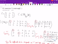 Feuille 2 : exercice 7 ( matrice C)