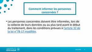 CNIL et mémoire IFMKN