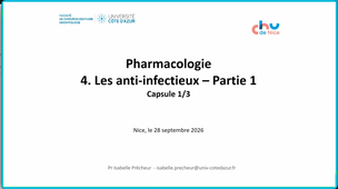 Odontologie-Anti_infectieux-partie 1-capsule 1