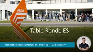 Table ronde 6 - Planification de l’entrainement en Force et VBT