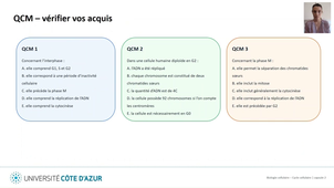 Biologie cellulaire LAS - Cycle cellulaire - Capsule 2