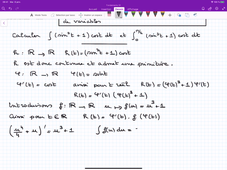 Exercice 2 de calcul de  primitive