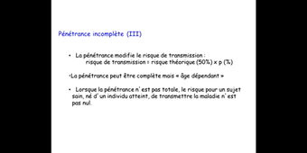 Cours ECUE1- Véronique Paquis-Flucklinger - Introduction à la génétique médicale partie 3