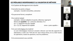 Validation de méthode - S. Azoulay  09 octobre