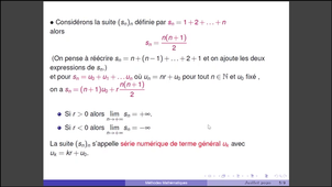 Introduction aux séries numériques (suite)