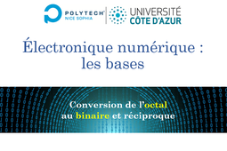 Bases usuelles : conversion d'un nombre octal en binaire et réciproque