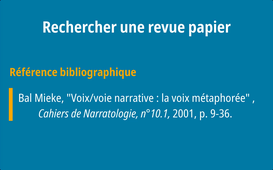 C4. Recherche d'un périodique à partir d'une bibliographie