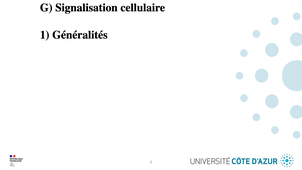 GILSON - Biologie cellulaire - Partie G - Signalisation cellulaire - 1/5