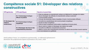 L1 IFSI Domaine D - Compétences psychosociales