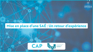 Mise en place d'une SAÉ - Un retour d'expérience