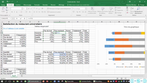 Graphique de satisfaction avec Microsoft Excel